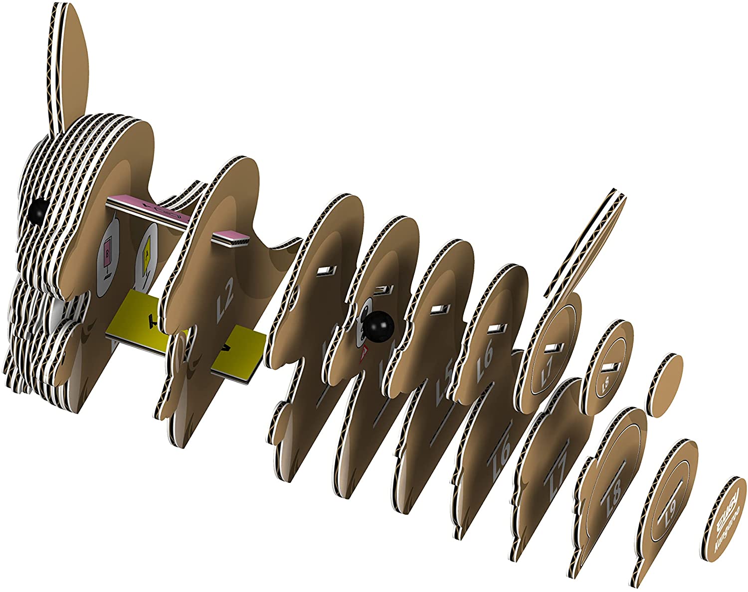 EUGY Kangaroo 3D Puzzle