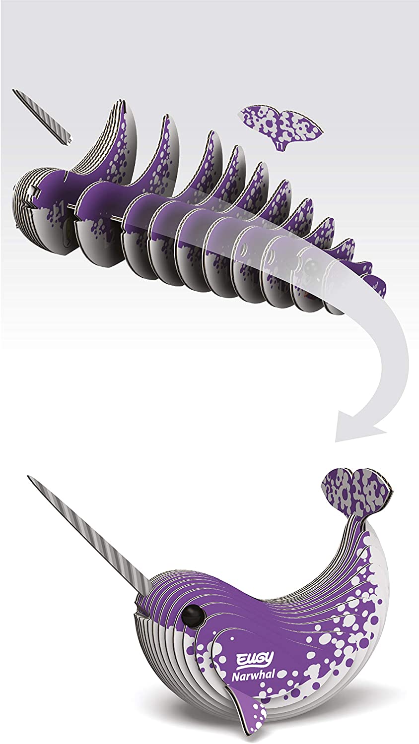 EUGY Narwhal 3D Puzzle