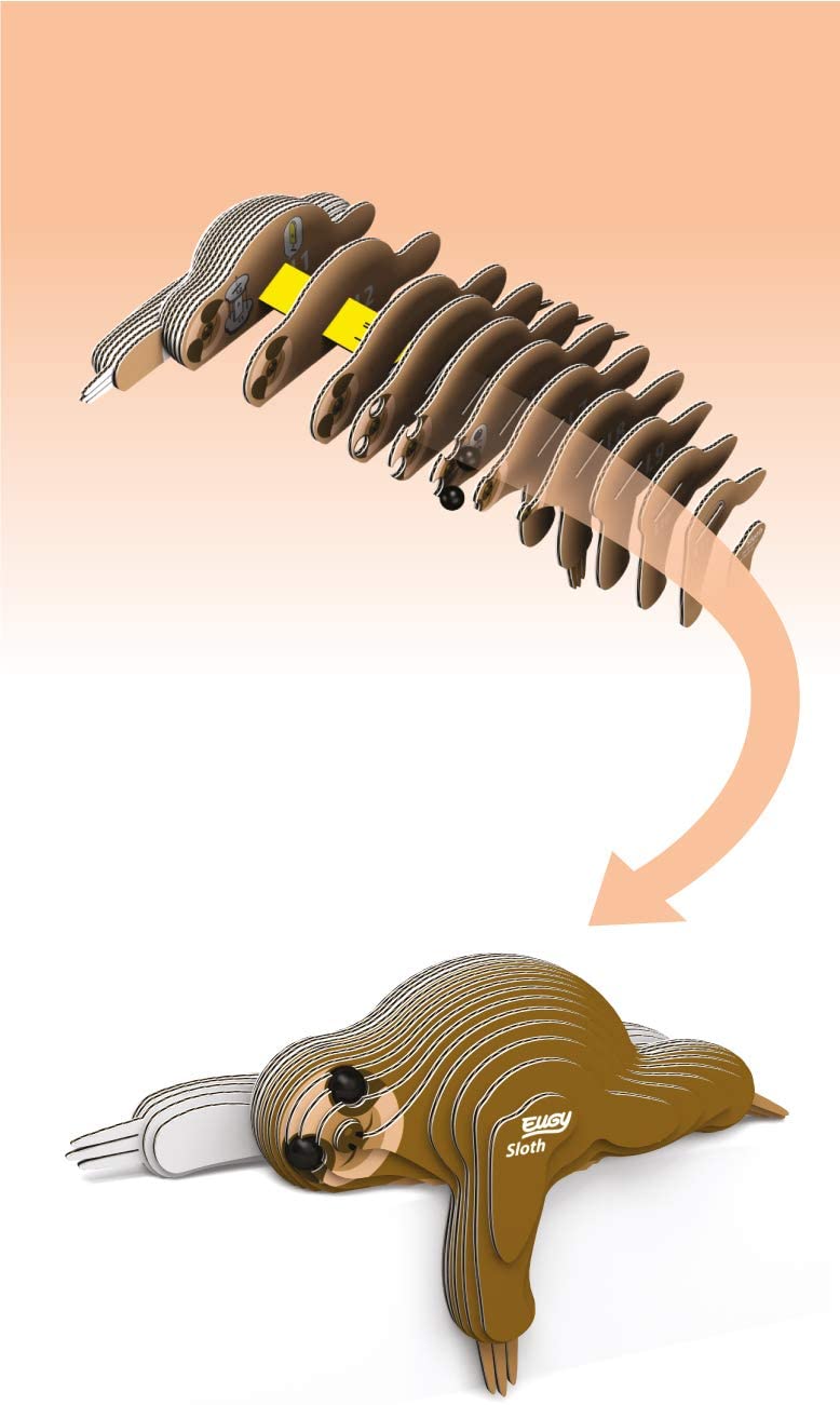 EUGY Sloth 3D Puzzle
