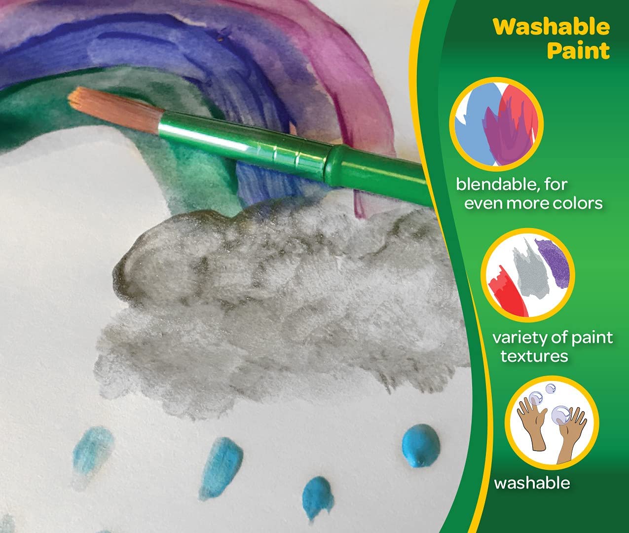 Crayola 5 Asst Paintbrushes