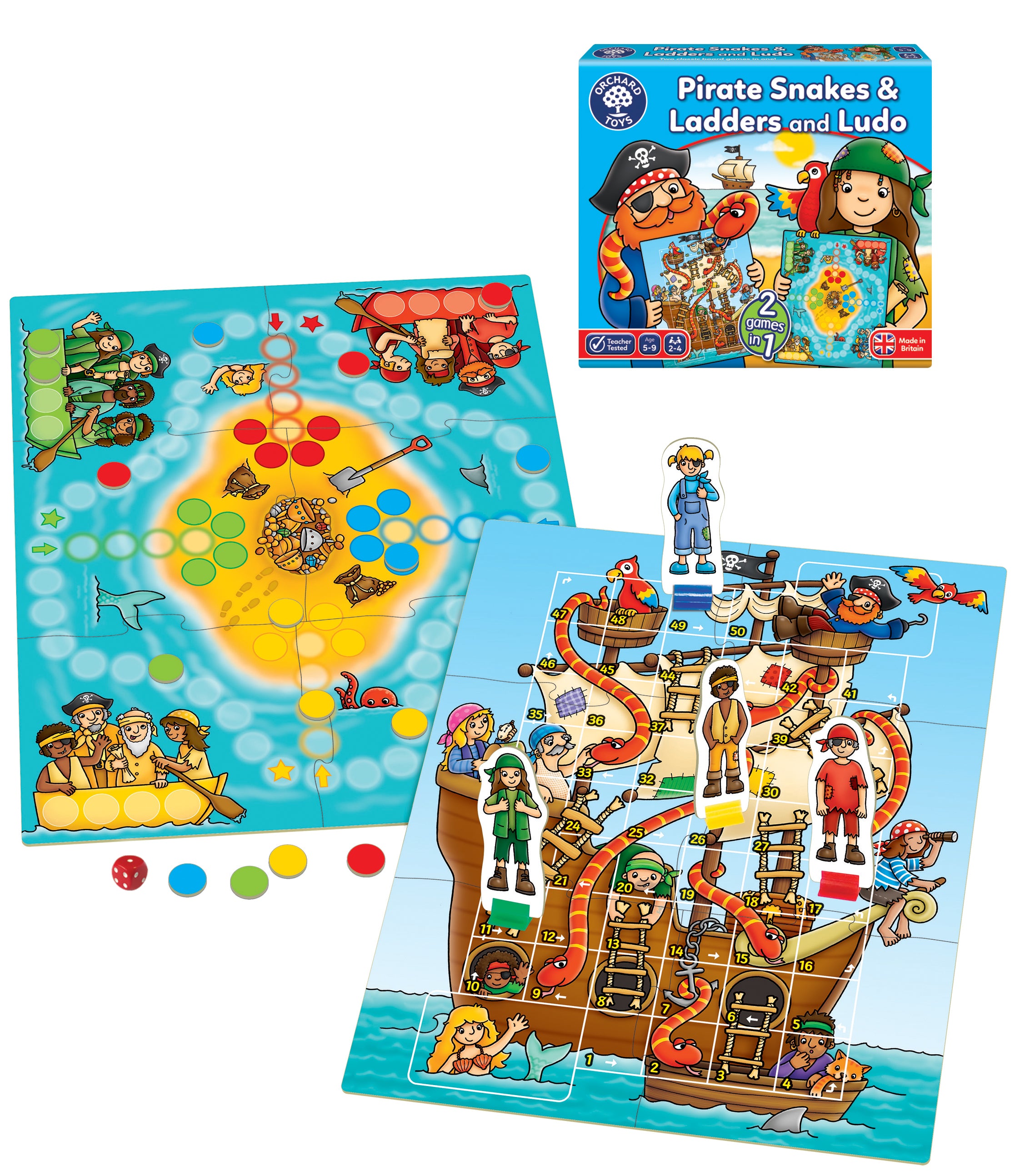 Orchard Pirate Snakes & Ladders And Ludo