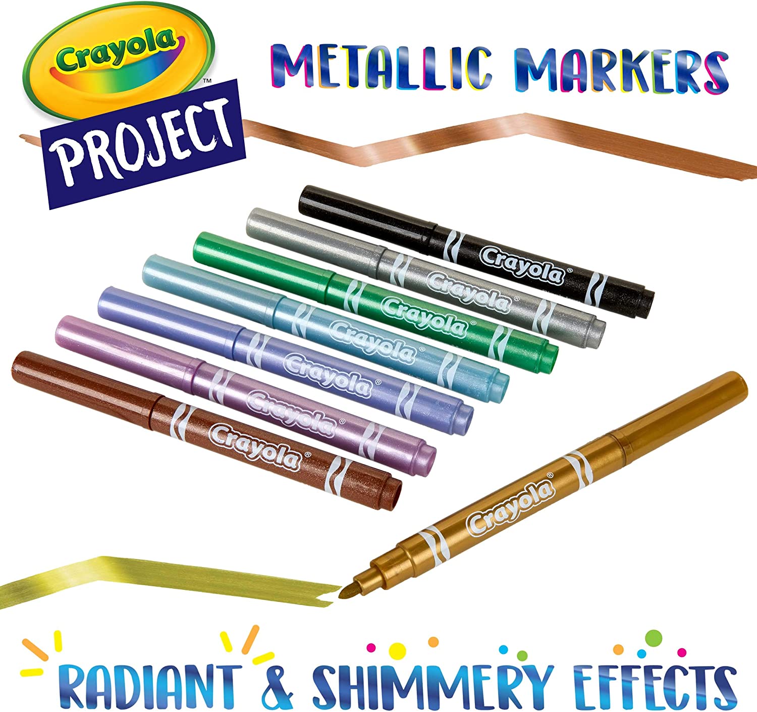 Crayola 6 Metallic Markers