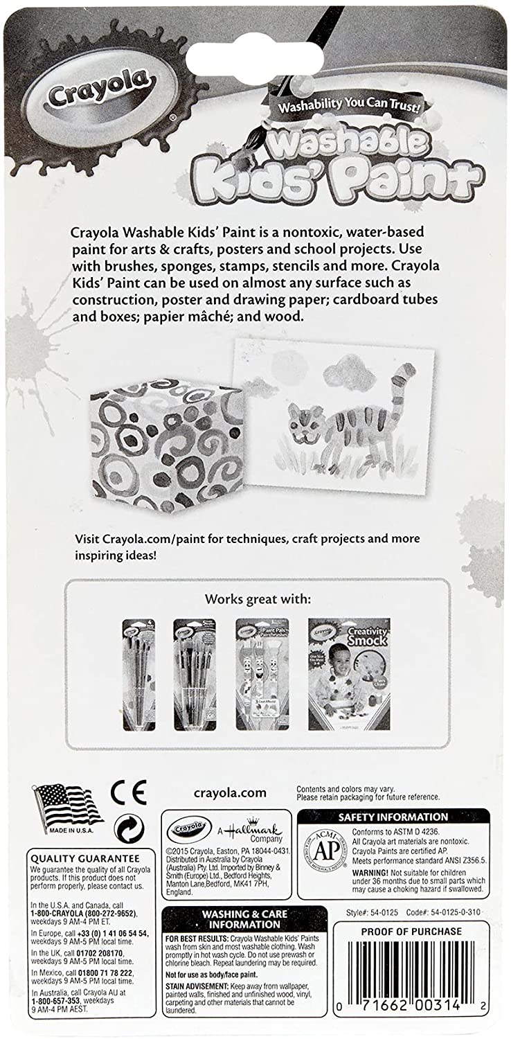 Crayola 18 Washable Paints