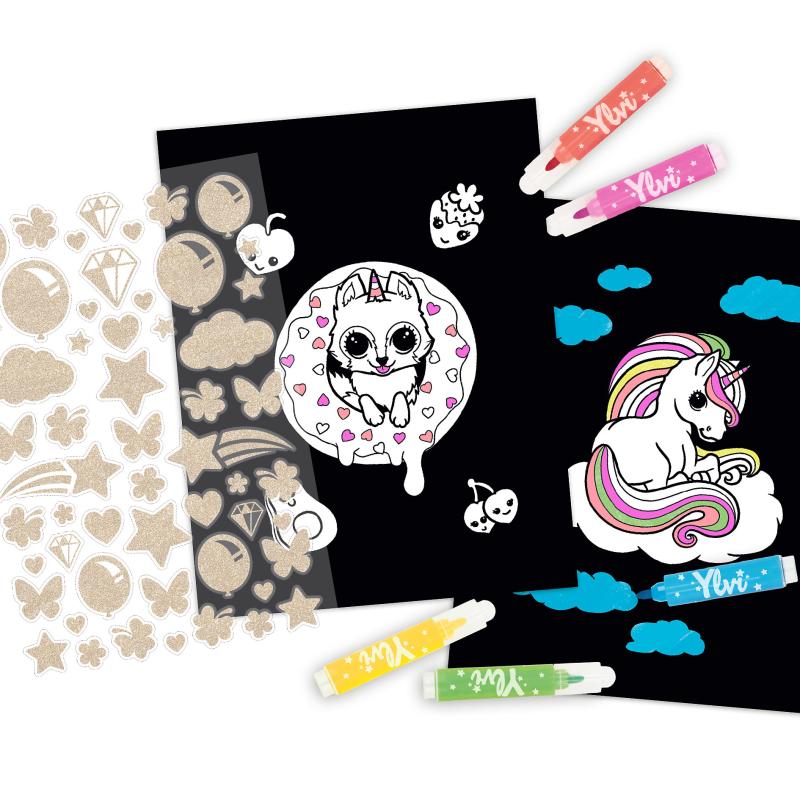 YLVI Neon Colouring Book