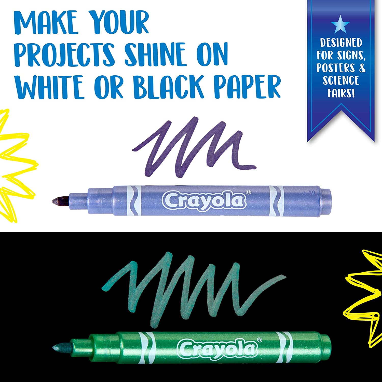 Crayola 6 Metallic Markers