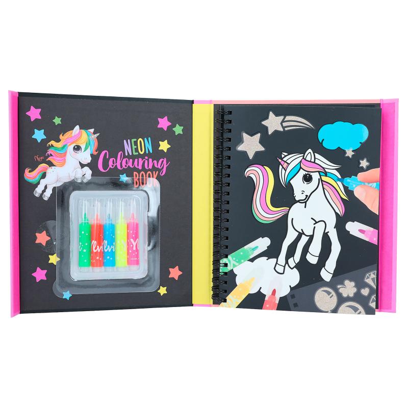 YLVI Neon Colouring Book
