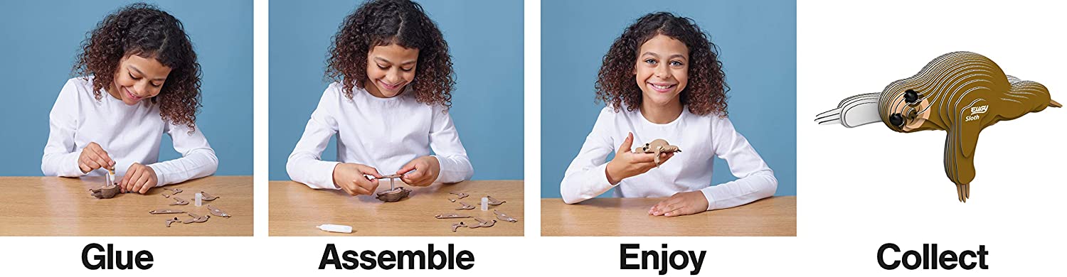 EUGY Sloth 3D Puzzle