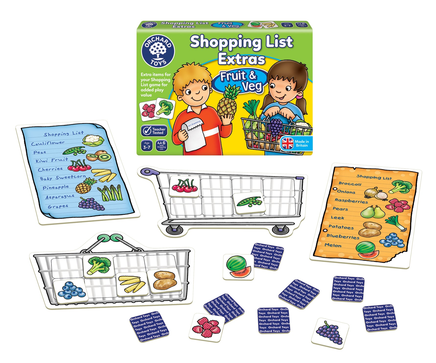 Orchard Shopping List Extras Fruit & Veg