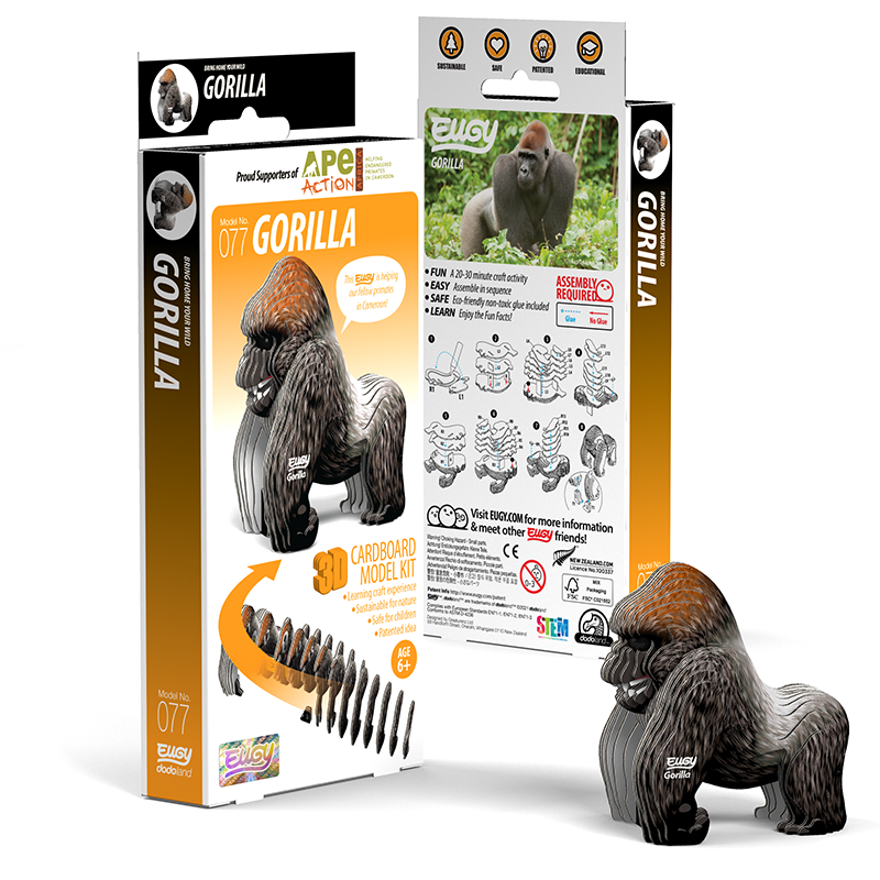 EUGY Gorilla 3D Puzzle
