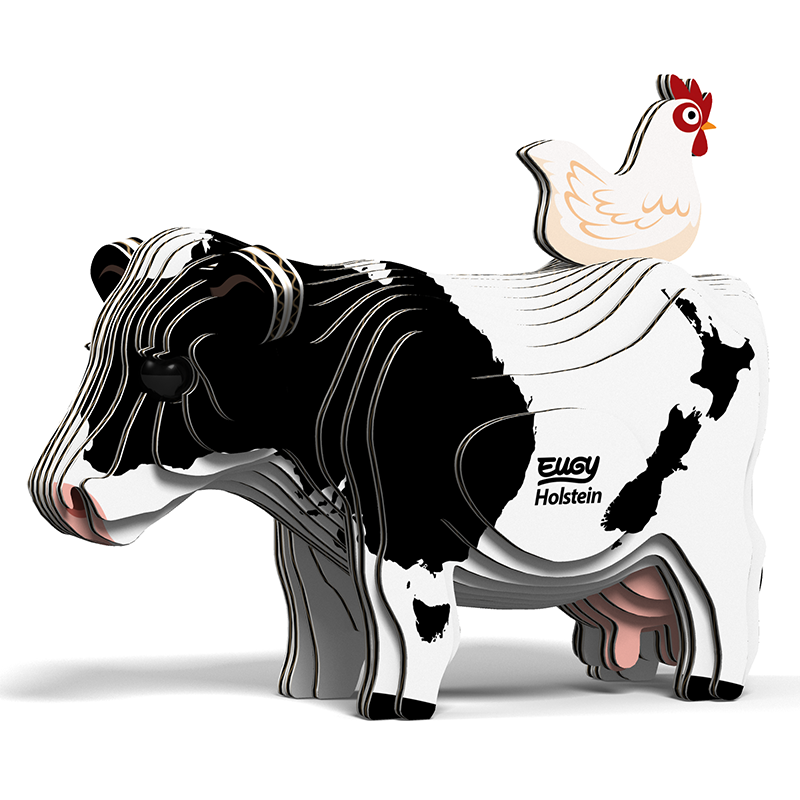 EUGY Holstein Fresian Cow 3D Puzzle