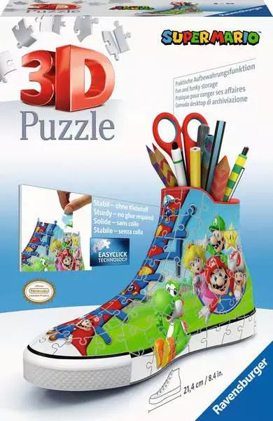 Super Mario Sneaker 3D 108 Piece Jigsaw