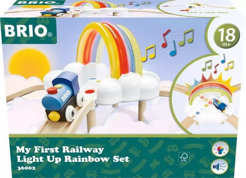 BRIO My First Railway Light Up Rainbow Set