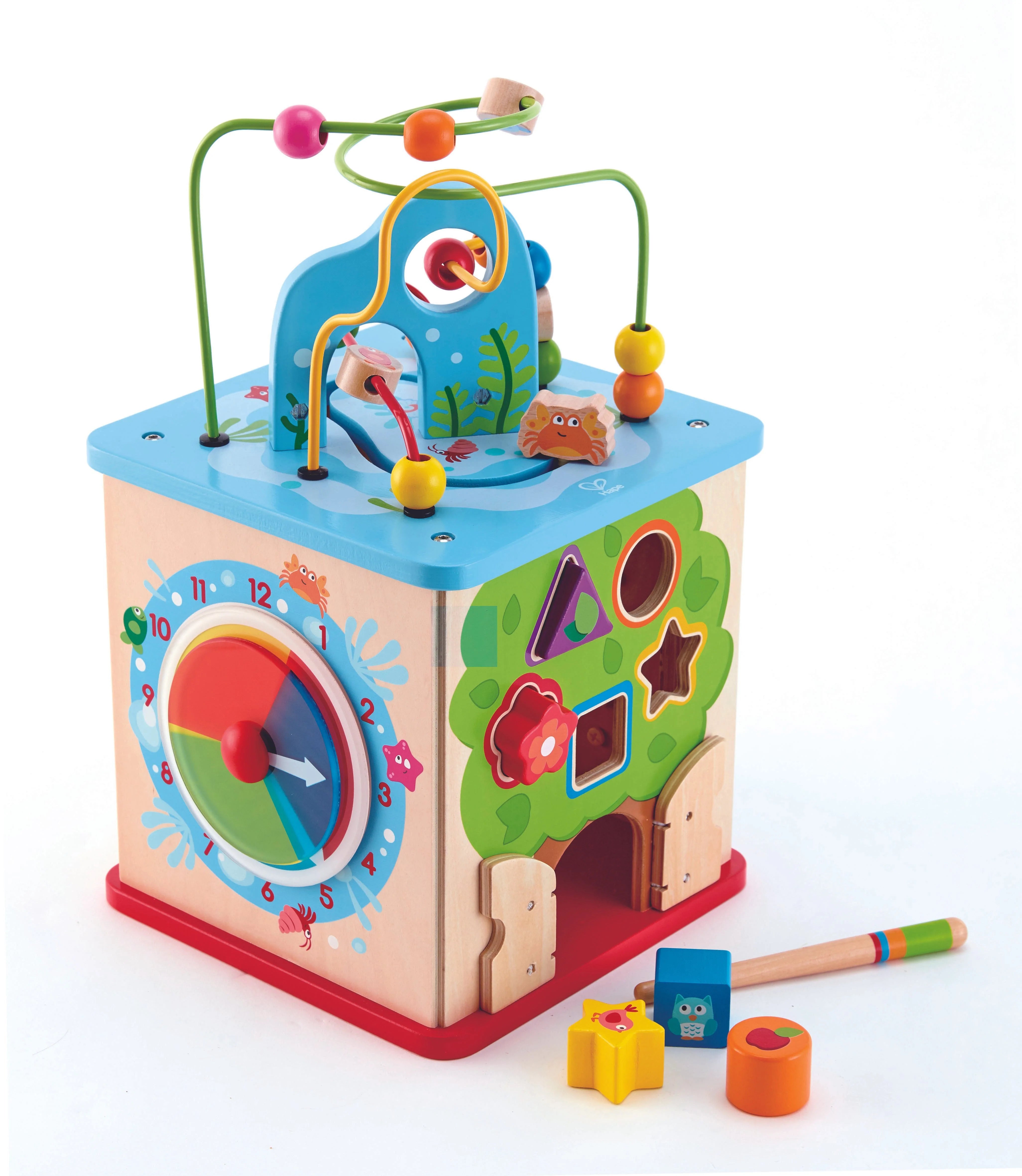 Hape wooden activity cube sales
