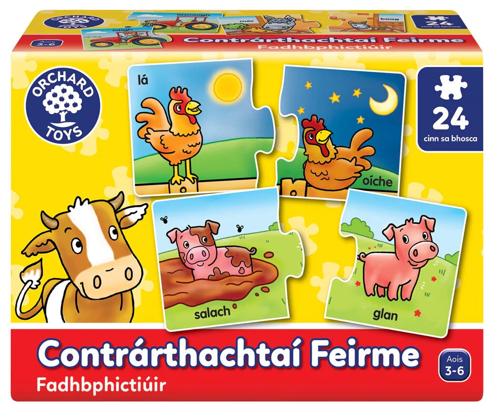 Orchard Farm Opposites Irish Language