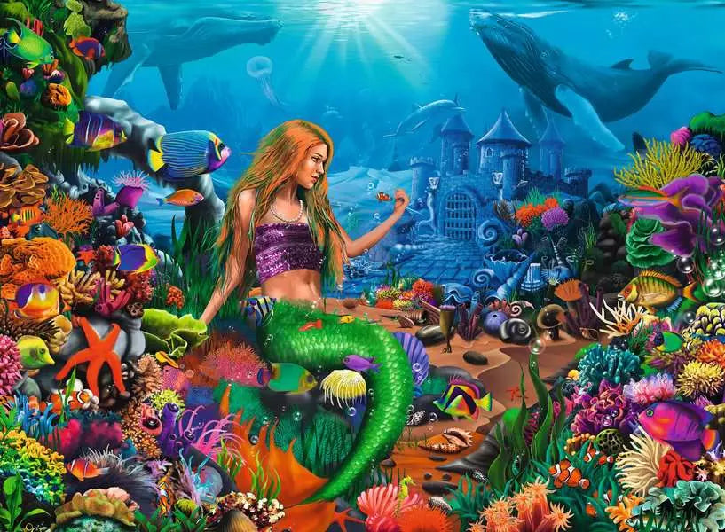 Ravensburger Mermaid Queen 200 Piece Jigsaw