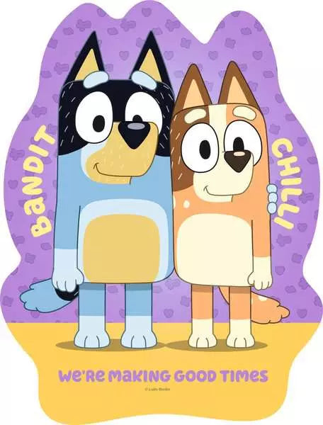 Bluey 4 Large Shaped Puzzles
