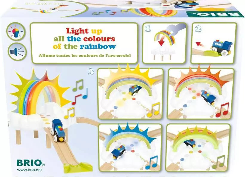 BRIO My First Railway Light Up Rainbow Set