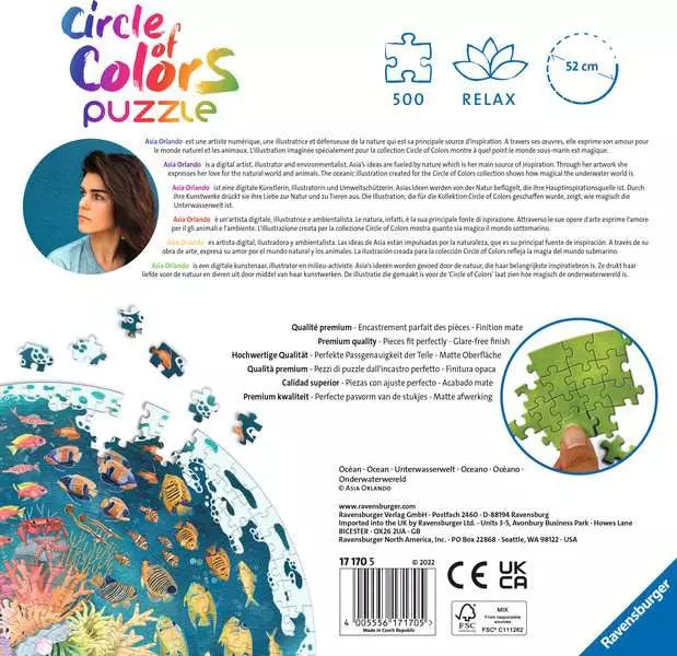 Circle of colors -Ocean 500 Piece Jigsaw