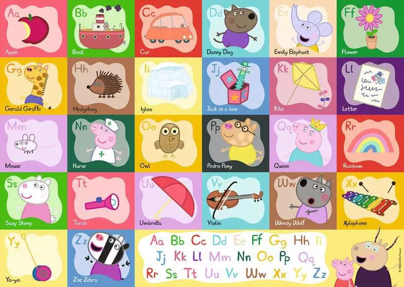 Peppa Pig Alphabet Giant 24 Piece Jigsaw