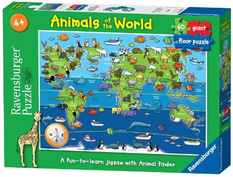 Animals Of The World Giant Floor Puzzle