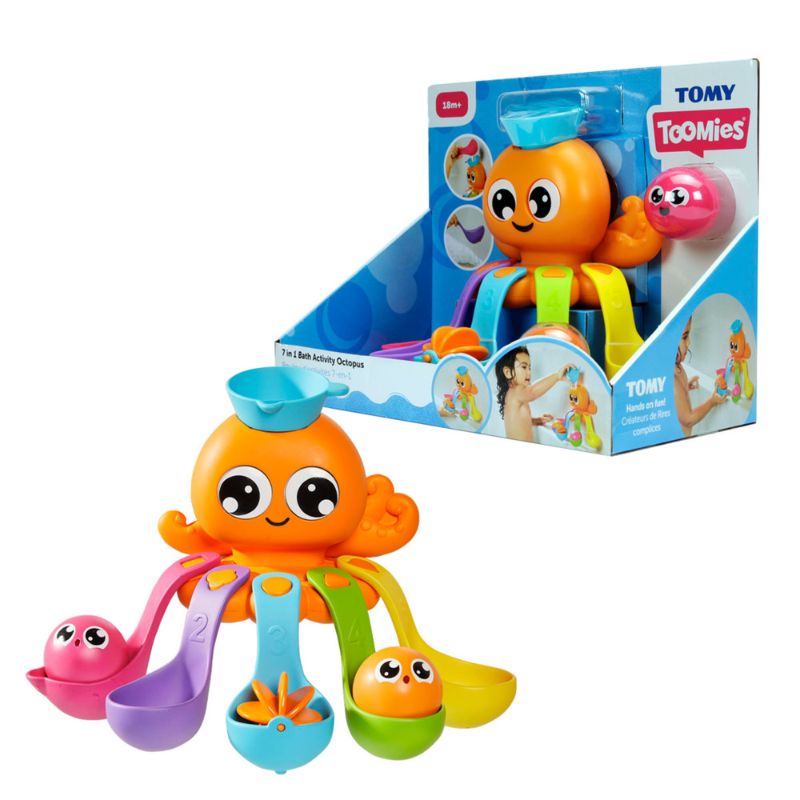 Tomy Toomies Bath Activity Octopus 7In1