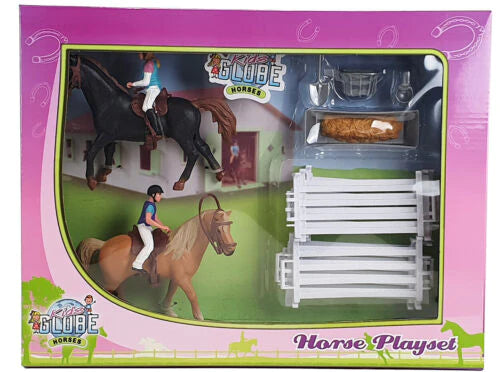 Kids Globe Horseset With 2 Horses