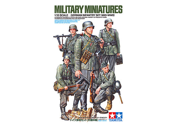Tamiya German Infantry Mid WWII 1:35 Scale Kit