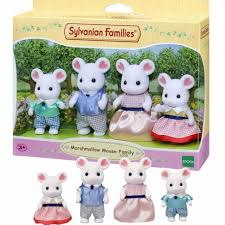 Sylvanian Families Marshmallow Mouse Family