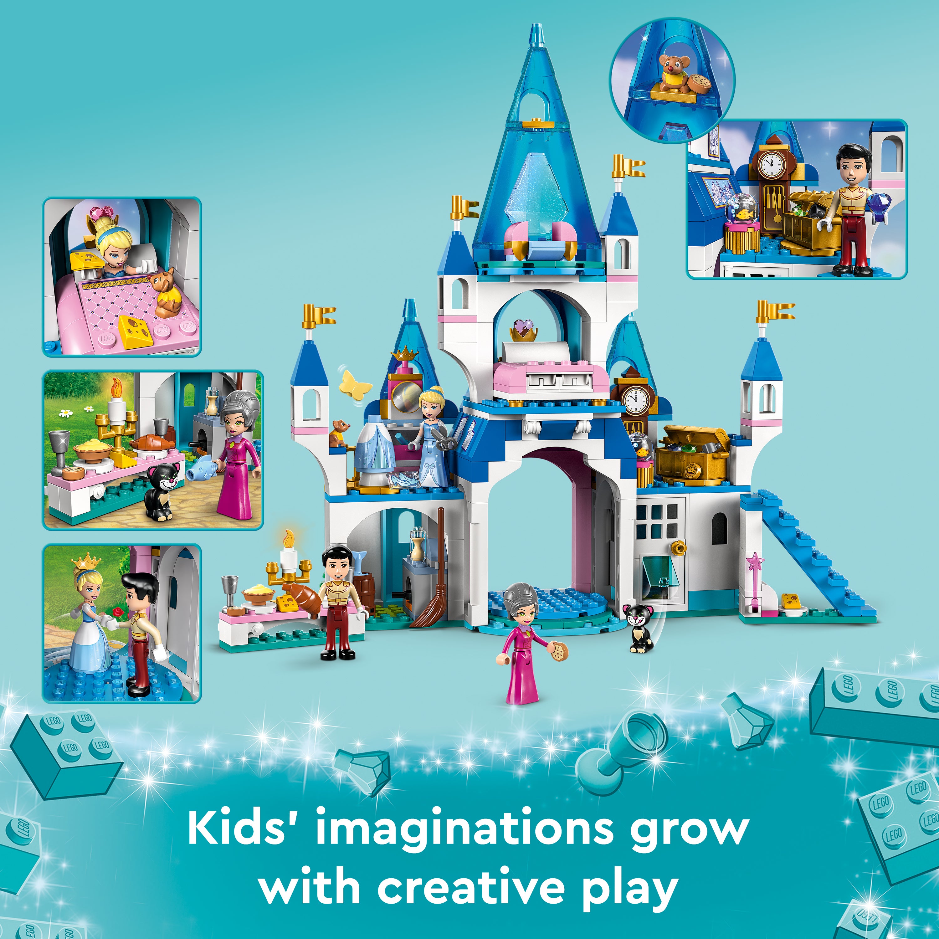 Lego 43206 Cinderella and Prince Charming Castle