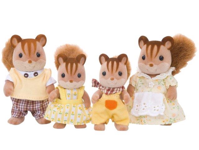 Sylvanian Families Walnut Squirrel Family