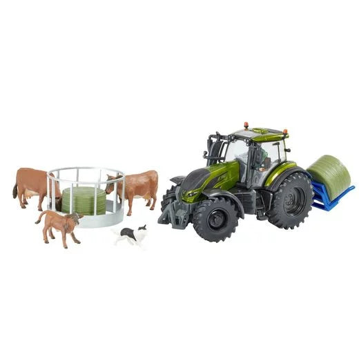 Britains 1:32 Metallic Olive Green Valtra Playset