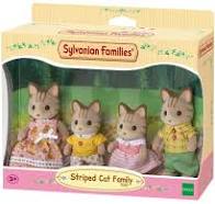 Sylvanian Families Striped Cat Family