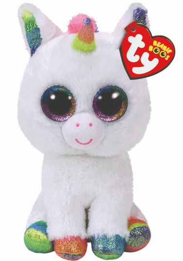 TY Pixy White Unicorn Boo Regular