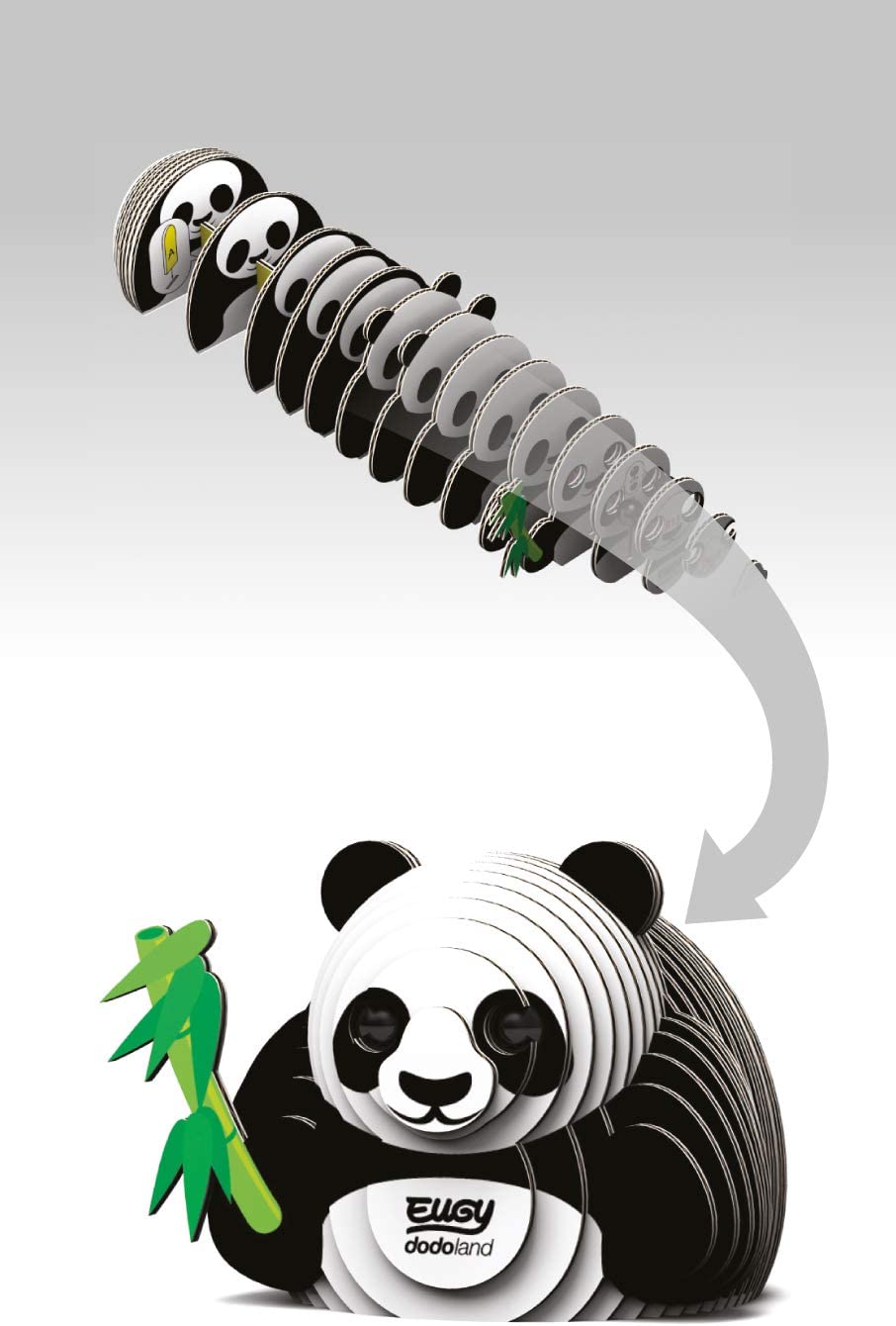 EUGY Panda 3D Puzzle