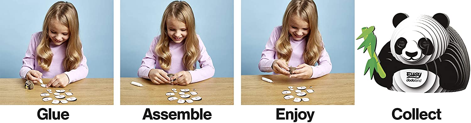 EUGY Panda 3D Puzzle