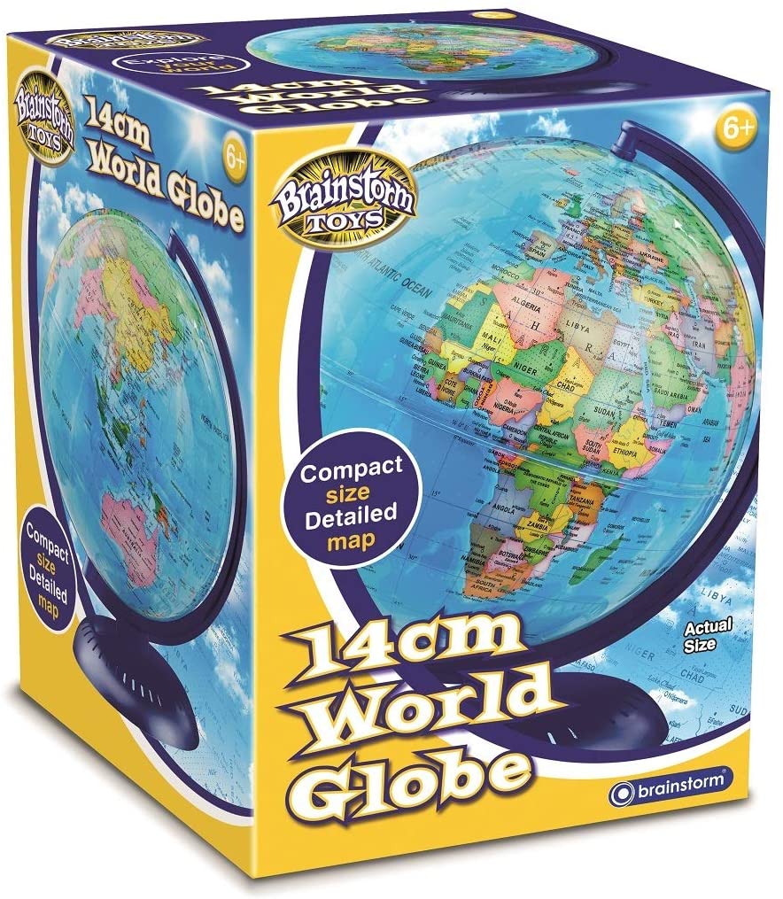 Brainstorm Toys Fact Finders Mega Globe Inflatable 20 in Diameter 