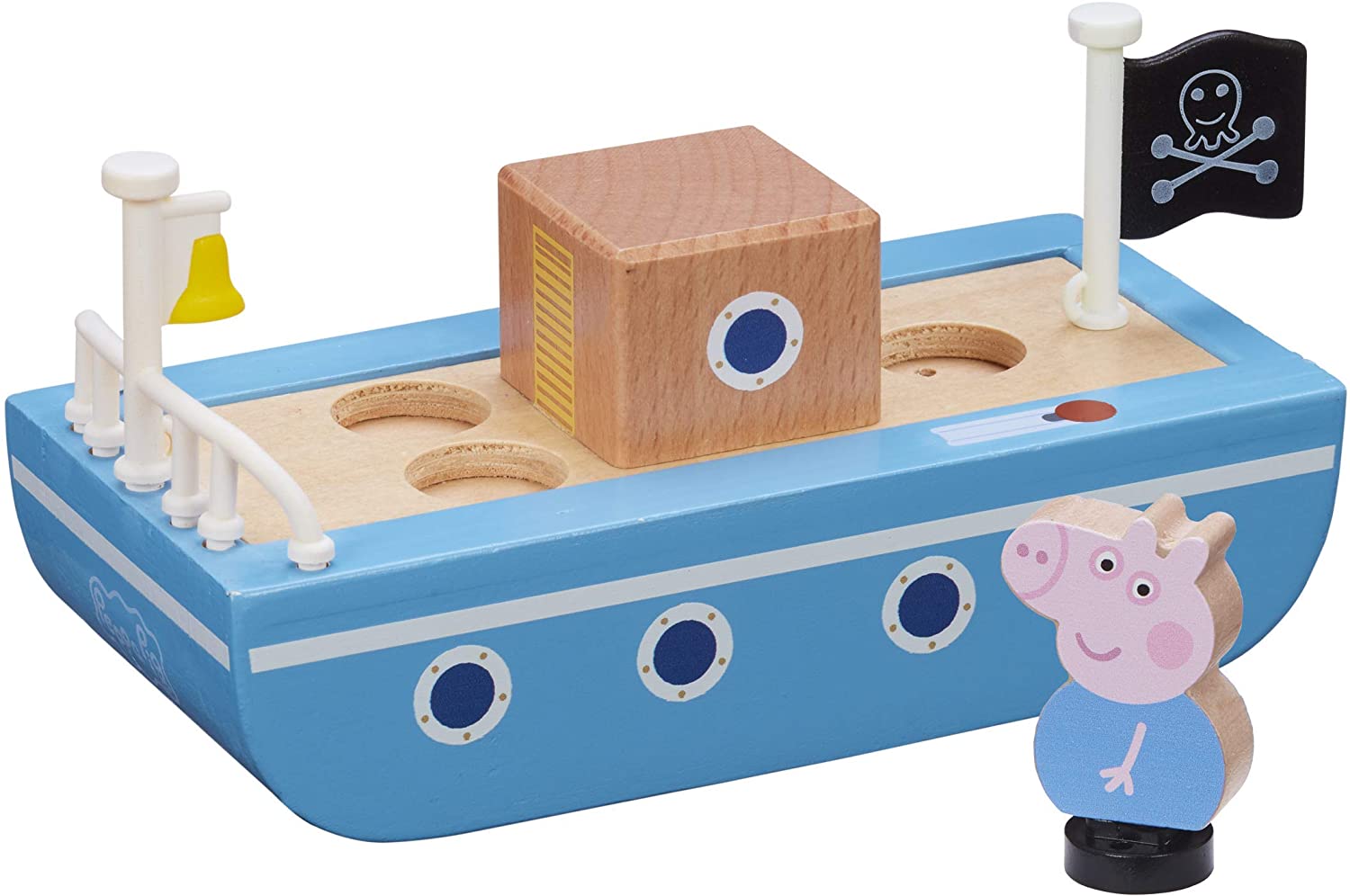 Peppa Pig Boat Wooden With Figure