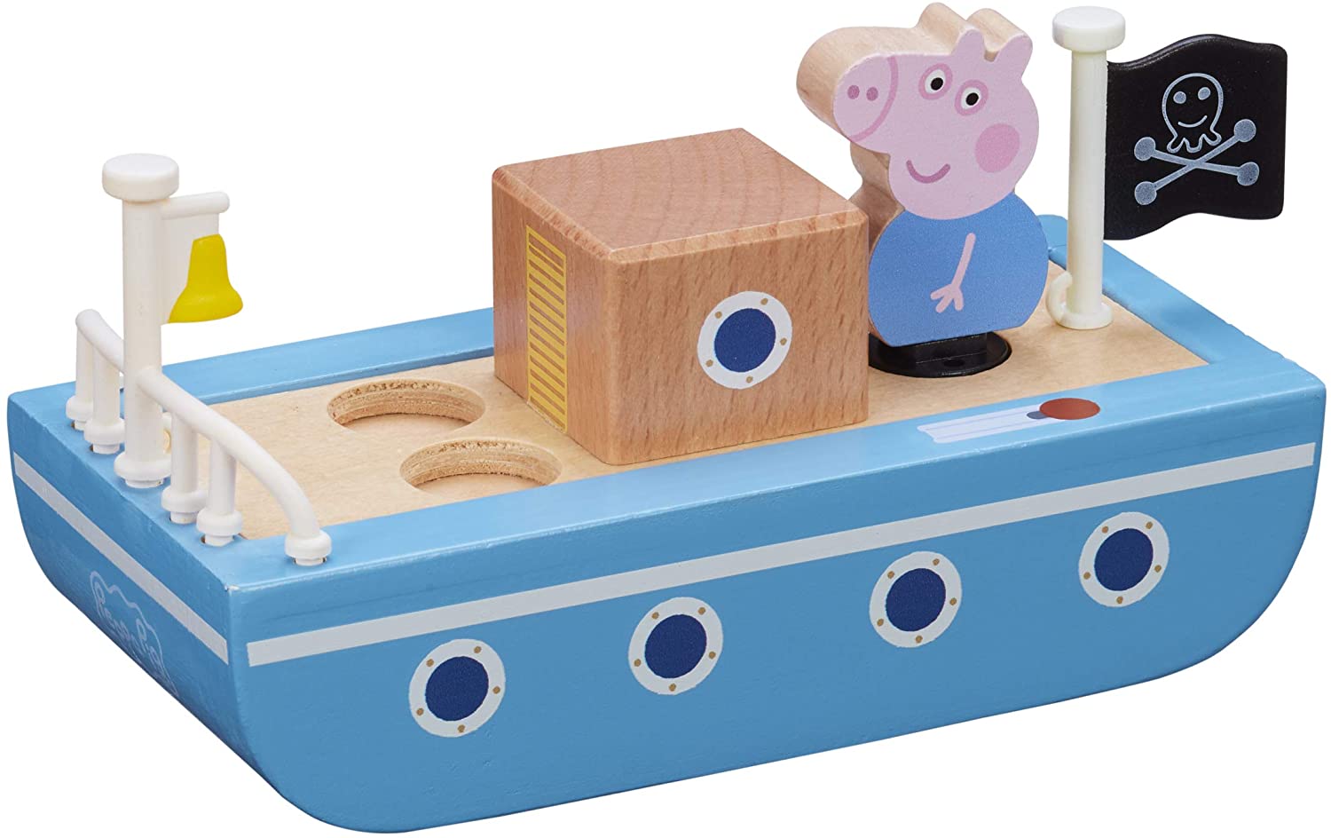 Peppa Pig Boat Wooden With Figure