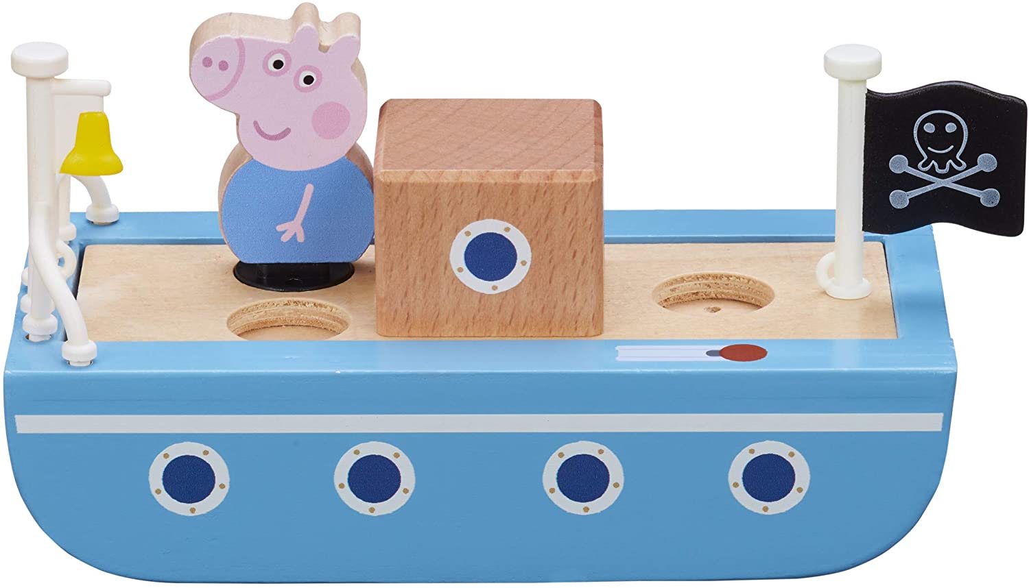 Peppa Pig Boat Wooden With Figure
