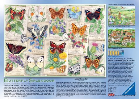 Ravensburger Butterfly Splendours 1000 Pce Jigsaw