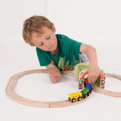 Big Jigs Double Tunnel for Wooden Train Set