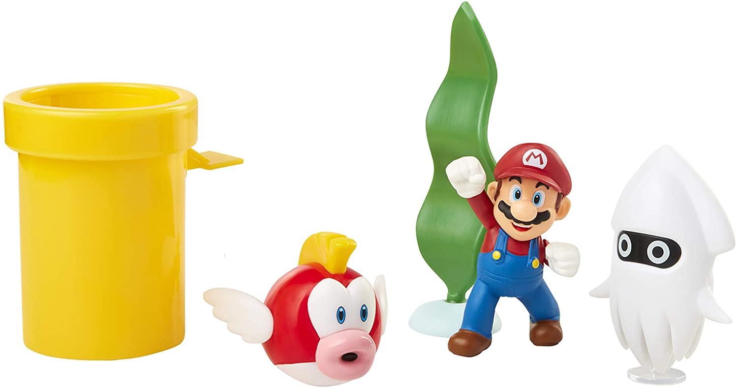 Super Mario Underwater Diorama Set