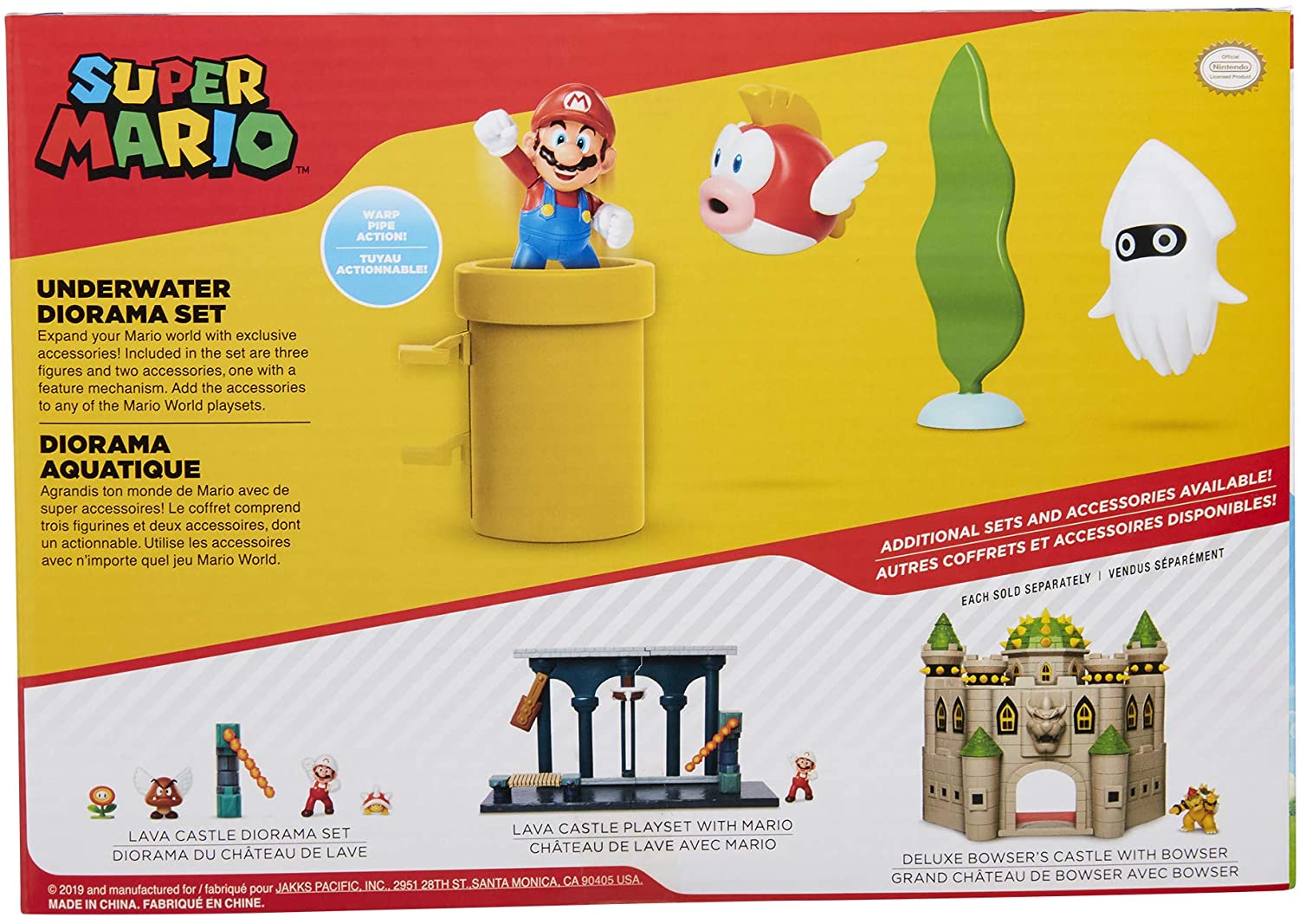 Super Mario Underwater Diorama Set