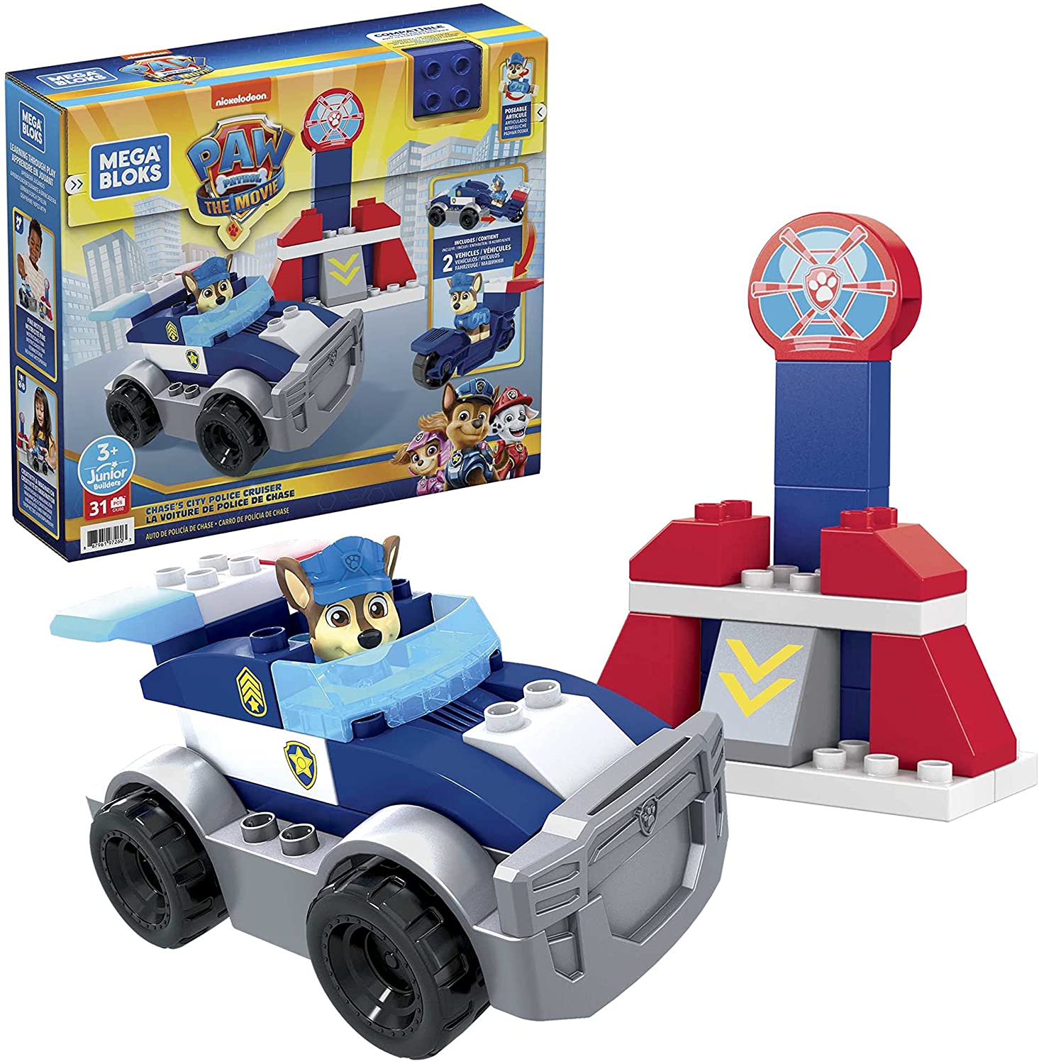 Mega Bloks PAW Patrol Chases City Police Cruiser