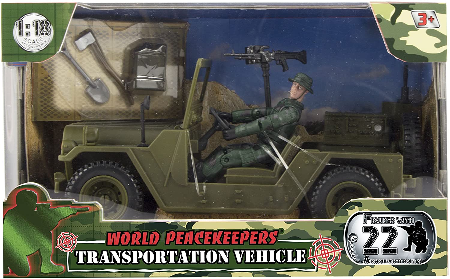 Peacekeepers Military Jeep & Figure