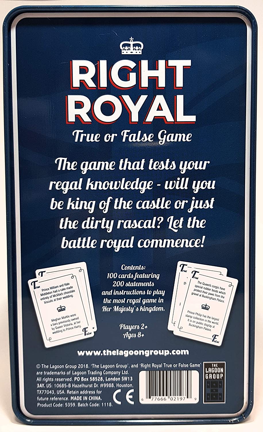 Right Royal True Or False Game