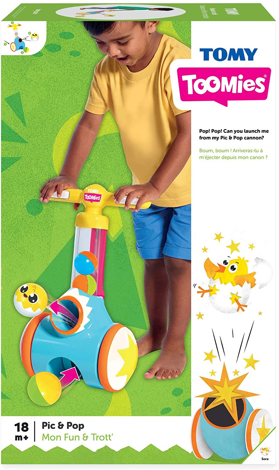 Tomy Toomies Pic N Pop Push Along Toy