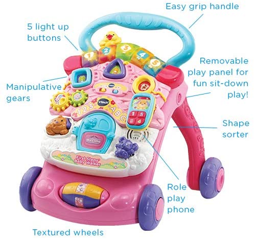 Vtech First Steps Baby Walker Pink