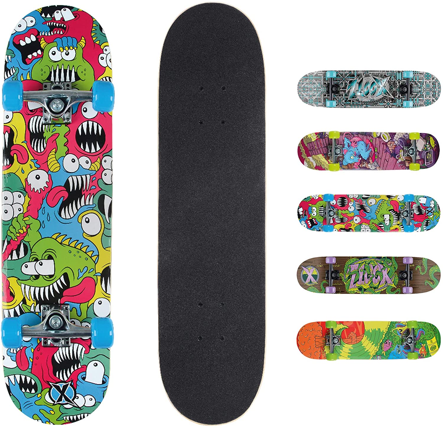 XOO DOUBLEKICK CHOMPERS SKATEBOARD