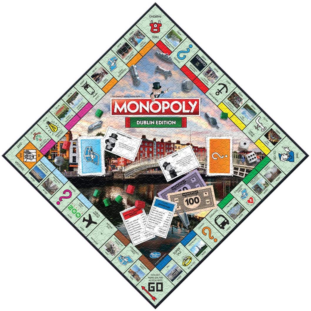 Monopoly Dublin Edition 1000 Piece Jigsaw Puzzle